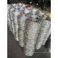 Barbed wire mesh reinforcement chain link fence installation